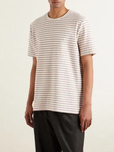 MR P. Striped Ribbed Cotton-Jersey T-Shirt - Men | Thumbnail 3