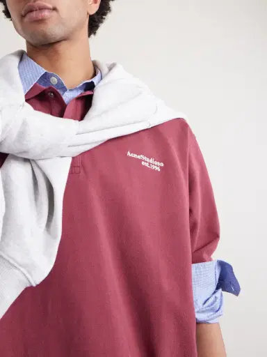 Acne Studios Egnes Logo-Embroidered Cotton Piqué Polo Shirt - Men | Thumbnail 5 Acne Studios Egnes Logo-Embroidered Cotton Piqué Polo Shirt - Men | Thumbnail 5