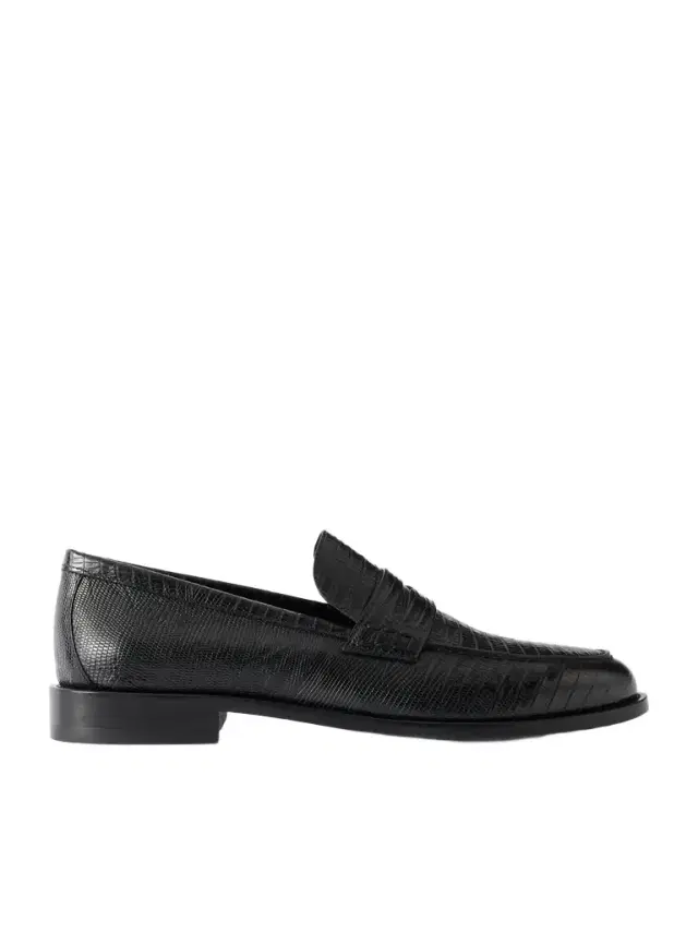 Perry Lizard-Effect Leather Penny Loafers - Men