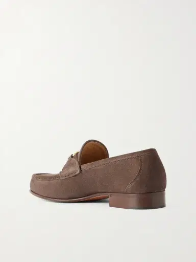 Valentino Garavani Logo-Embellished Suede Loafers - Men | Thumbnail 4 Valentino Garavani Logo-Embellished Suede Loafers - Men | Thumbnail 4