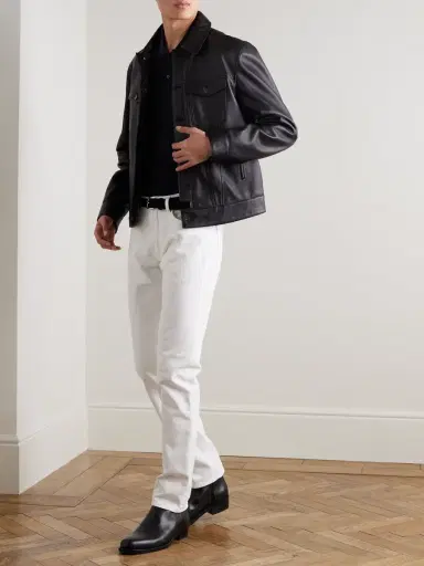 MR P. Silk and Cotton-Blend Polo Shirt - Men | Thumbnail 2