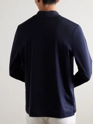 MR P. Silk and Cotton-Blend Polo Shirt - Men | Thumbnail 4
