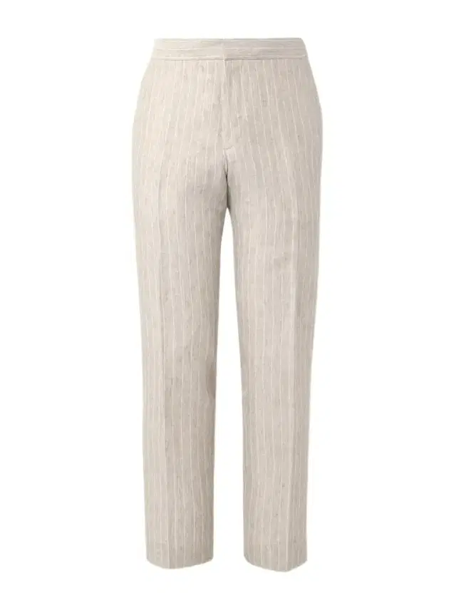 MR P. James Straight-Leg Striped Linen Suit Trousers - Men