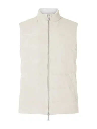 ELEVENTY Reversible Suede Quilted Down Gilet - Men | Thumbnail 1
