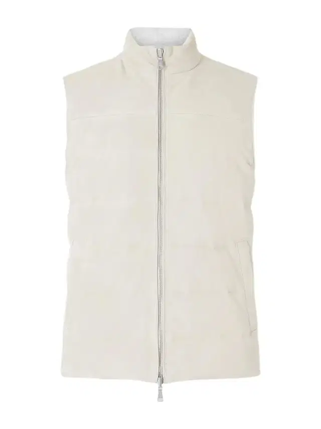 Reversible Suede Quilted Down Gilet - Men