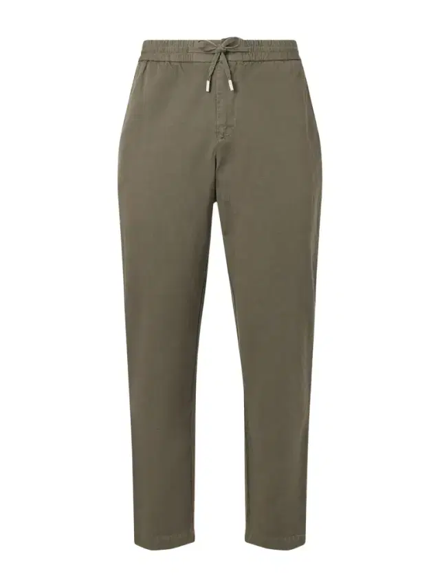 Straight-Leg Cotton and Linen-Blend Twill Drawstring Trousers - Men