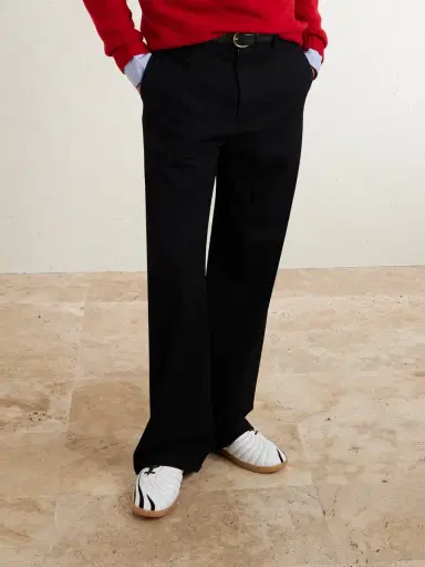 Valentino Garavani Kicky Suede-Trimmed Leather Sneakers - Men | Thumbnail 2