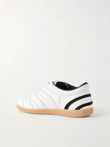 Valentino Garavani Kicky Suede-Trimmed Leather Sneakers - Men | Thumbnail 4