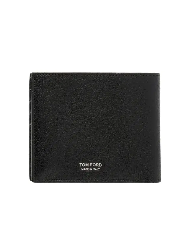 Tom Ford T Line Textured-Leather Bifold Wallet - Men