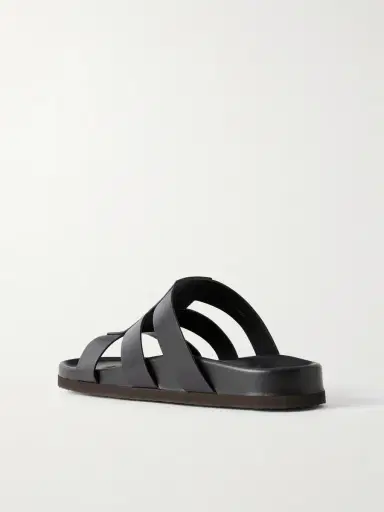 Valentino Garavani Studshield Logo-Embellished Leather Sandals - Men | Thumbnail 3 Valentino Garavani Studshield Logo-Embellished Leather Sandals - Men | Thumbnail 3