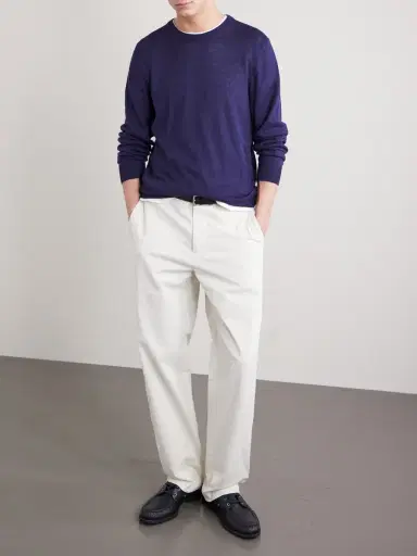 MR P. Linen and Cotton-Blend Sweater - Men | Thumbnail 2