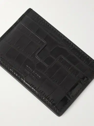 Tom Ford Croc-Effect Patent-Leather Cardholder - Men | Thumbnail 3 Tom Ford Croc-Effect Patent-Leather Cardholder - Men | Thumbnail 3
