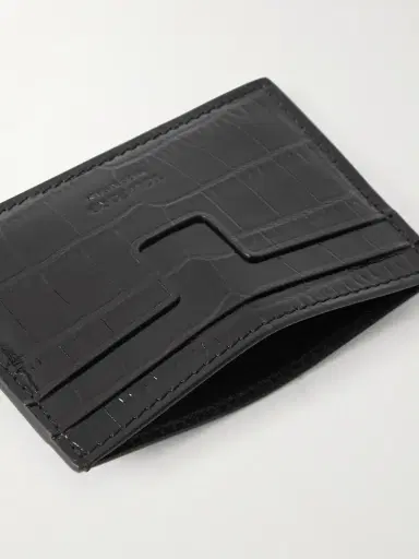 Tom Ford Croc-Effect Patent-Leather Cardholder - Men | Thumbnail 4 Tom Ford Croc-Effect Patent-Leather Cardholder - Men | Thumbnail 4