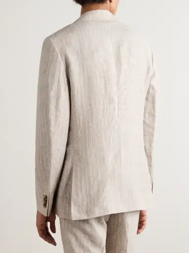 MR P. Striped Linen Suit Jacket - Men | Thumbnail 4