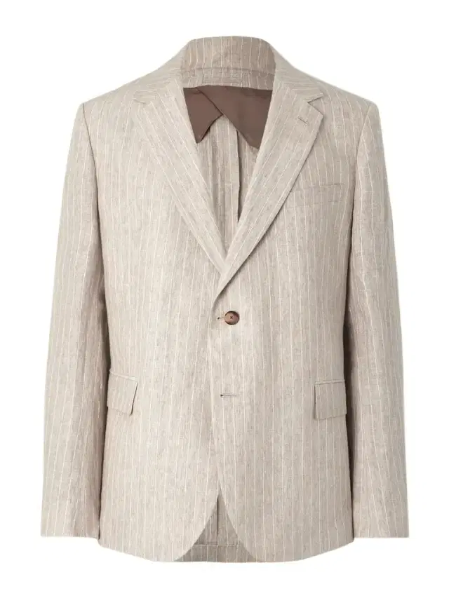 MR P. Striped Linen Suit Jacket - Men