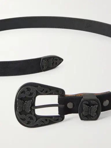 Needles Papillon 2.5cm Suede Belt - Men | Thumbnail 2