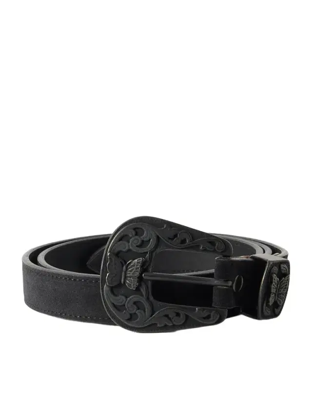 Papillon 2.5cm Suede Belt - Men