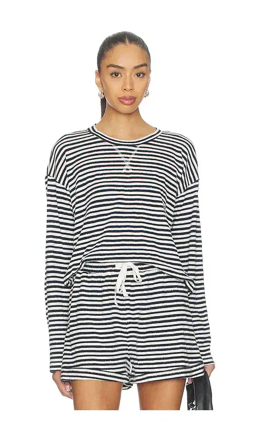 Bobi Drop Shoulder Pullover Top