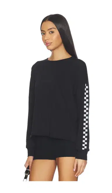 Michael Lauren Keegan Longsleeve Drop Shoulder Crop Tee | Thumbnail 1 Michael Lauren Keegan Longsleeve Drop Shoulder Crop Tee | Thumbnail 1