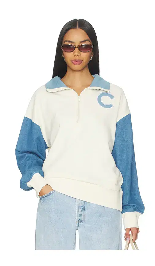 x REVOLVE Cubs Denim Quarter Zip