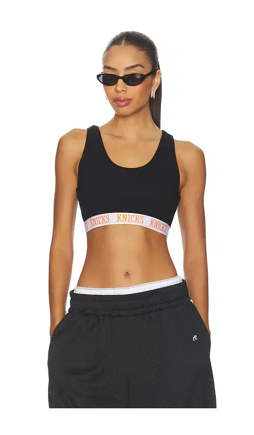 x REVOLVE Knicks Rib Logo Elastic Bra