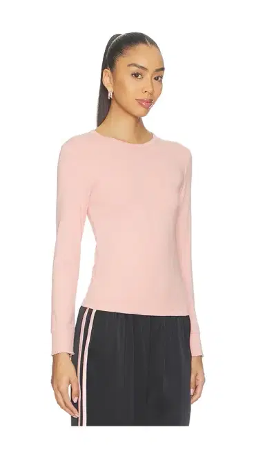 DONNI. The Baby Rib Scallop Long Sleeve | Thumbnail 2