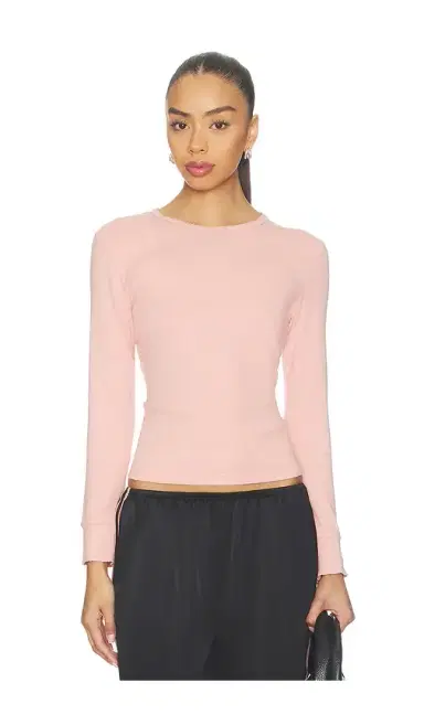 DONNI. The Baby Rib Scallop Long Sleeve | Thumbnail 1