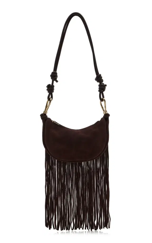 SIMKHAI Avery Fringed Suede Crossbody Bag