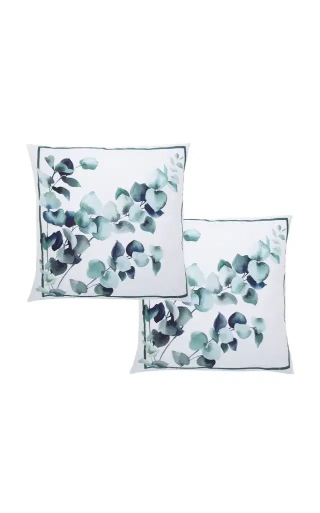 Eucalyptus Set-of-Two Square Shams - Navy