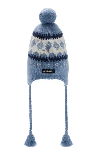 Miu Miu Fair Isle Wool Hat | Thumbnail 4 Miu Miu Fair Isle Wool Hat | Thumbnail 4