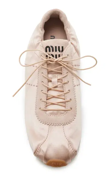 Miu Miu Plume Satin Sneakers | Thumbnail 3 Miu Miu Plume Satin Sneakers | Thumbnail 3