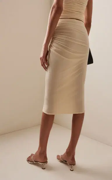 Maygel Coronel Exclusive San Diego Ruched Jersey Midi Skirt | Thumbnail 4 Maygel Coronel Exclusive San Diego Ruched Jersey Midi Skirt | Thumbnail 4