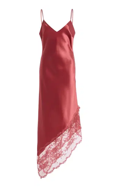 By Malene Birger Exclusive Laya Lace-Trimmed Satin Slip Midi Dress | Thumbnail 7