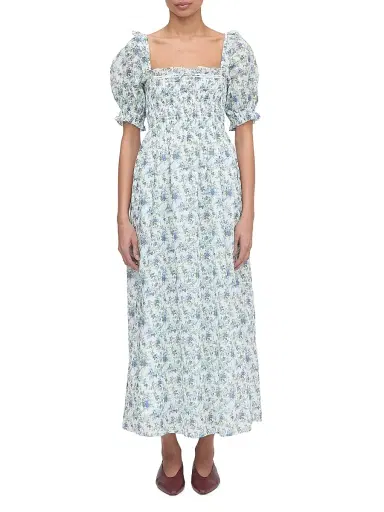 Hill House Home Women's The Scarlett Midi Nap Dress - English Daisy - Size Medium | Thumbnail 2