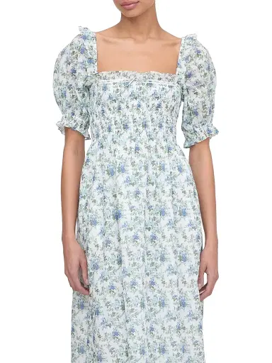 Hill House Home Women's The Scarlett Midi Nap Dress - English Daisy - Size Medium | Thumbnail 5