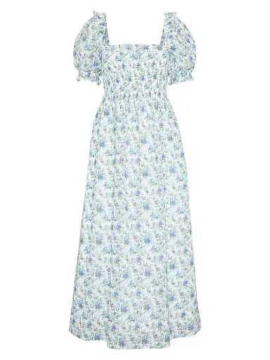 Hill House Home Women's The Scarlett Midi Nap Dress - English Daisy - Size Medium | Thumbnail 1