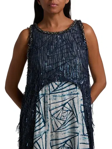 Busayo Women's The Summon Mikun Embellished Abstract A-Line Maxi Dress | Thumbnail 6 Busayo Women's The Summon Mikun Embellished Abstract A-Line Maxi Dress | Thumbnail 6