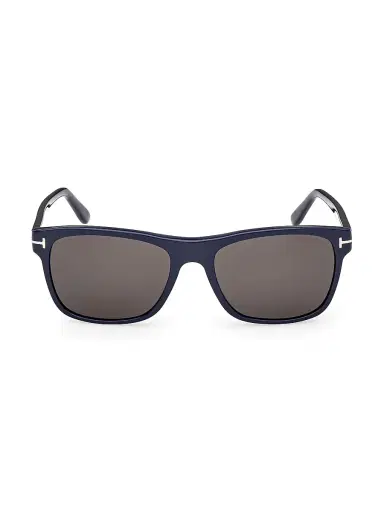 Tom Ford Men's Giulio 57MM Square Sunglasses - Blue Smoke | Thumbnail 2 Tom Ford Men's Giulio 57MM Square Sunglasses - Blue Smoke | Thumbnail 2