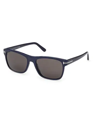 Tom Ford Men's Giulio 57MM Square Sunglasses - Blue Smoke | Thumbnail 1 Tom Ford Men's Giulio 57MM Square Sunglasses - Blue Smoke | Thumbnail 1
