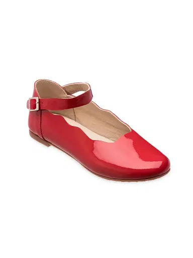 Elephantito Baby's, Little Girl's & Girl's Ondina Leather Flats - Red 5 (Child) | Thumbnail 1