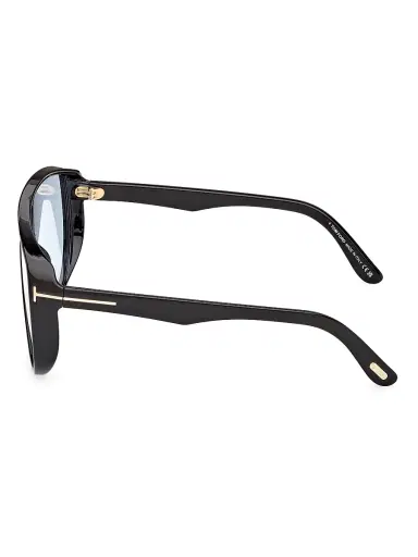 TOM FORD Women's Achilles Shield Eyeglasses - Black Blue | Thumbnail 3