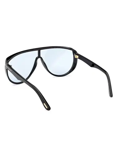 TOM FORD Women's Achilles Shield Eyeglasses - Black Blue | Thumbnail 4