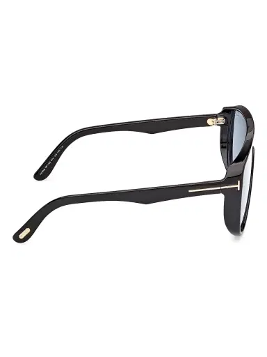 TOM FORD Women's Achilles Shield Eyeglasses - Black Blue | Thumbnail 7