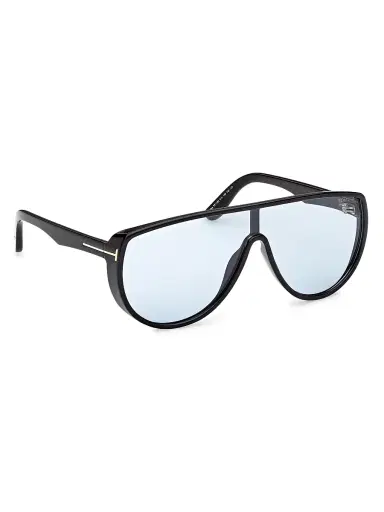 TOM FORD Women's Achilles Shield Eyeglasses - Black Blue | Thumbnail 8