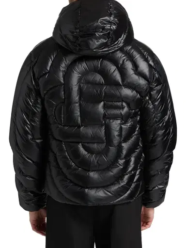 Casablanca Men's Monogram Quilted Puffer Jacket - Black - Size XXL | Thumbnail 5