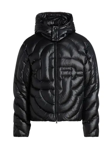 Casablanca Men's Monogram Quilted Puffer Jacket - Black - Size XXL | Thumbnail 1