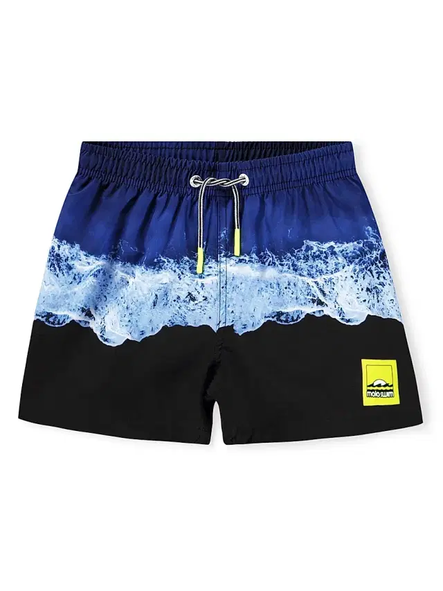 Little Boy's & Boy's Shore Print Board Shorts - Big Ocean
