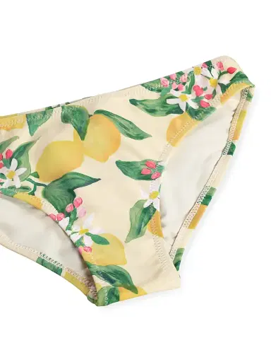 MOLO Little Girl's & Girl's One-Shoulder Lemon-Print 2-Piece Swimsuit | Thumbnail 5