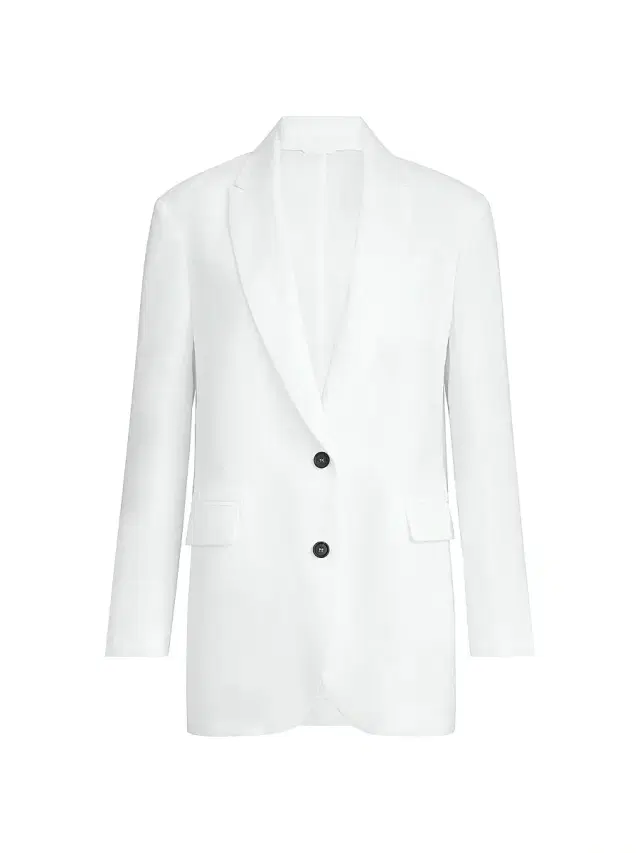 Women's Cotton Blazer with Monili - White