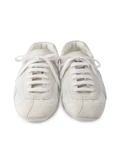 Prada Women's Montecarlo Re-Edition 2005 Suede and Mesh Sneakers - Beige Khaki | Thumbnail 11 Prada Women's Montecarlo Re-Edition 2005 Suede and Mesh Sneakers - Beige Khaki | Thumbnail 11